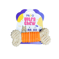 Thumbnail for Pado Orange And Brown Bone Tougher Toy S (12x5x2cm)