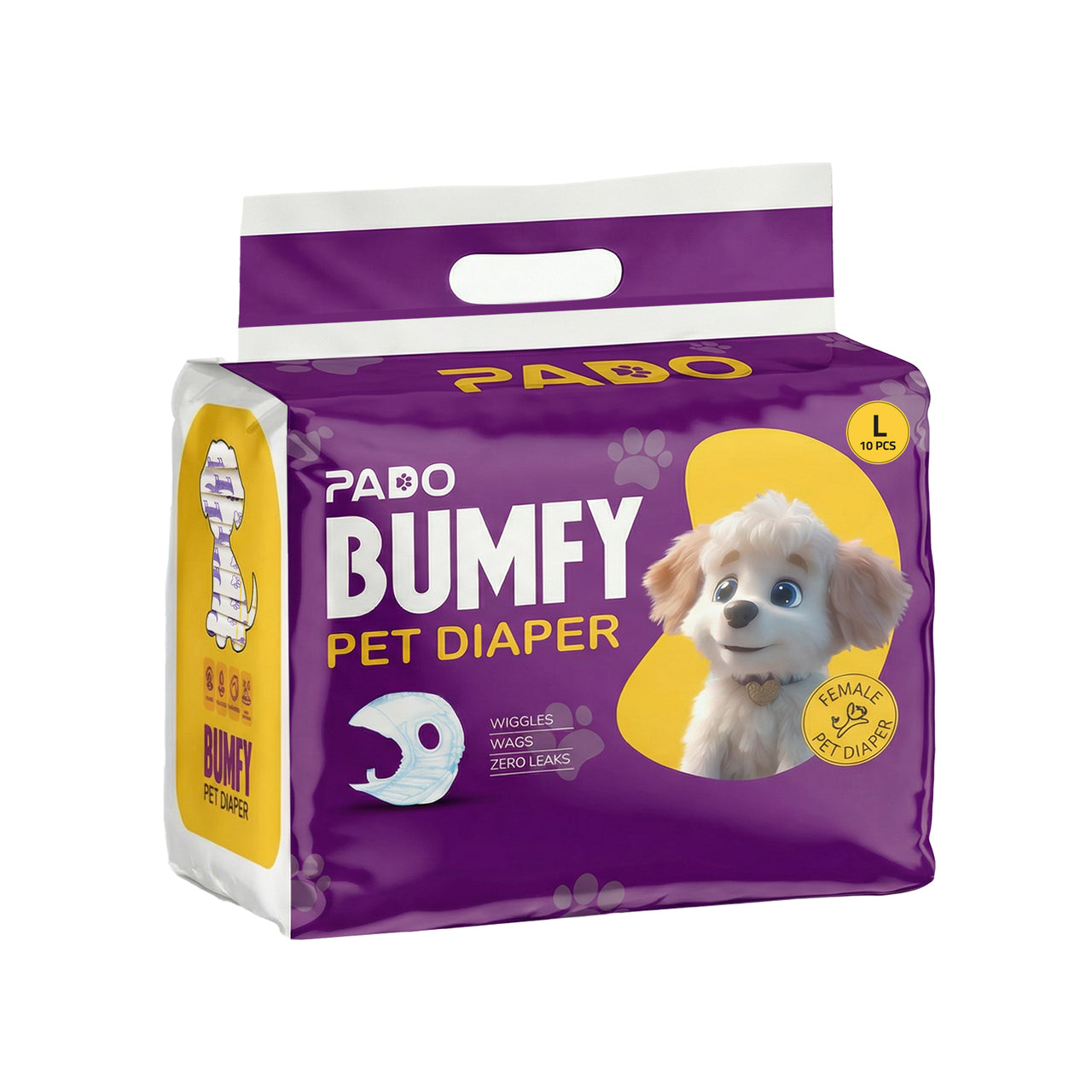 Pado Bumfy Pet Diaper For Female - 10pcs [Size-L]