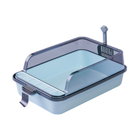 Thumbnail for Pado Cat Litter Tray With Scoop M(53x34x20cm)-Blue