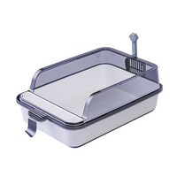 Thumbnail for Pado Cat Litter Tray With Scoop M(53x34x20cm)-White