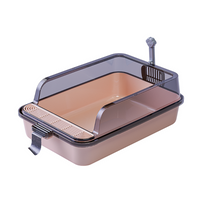 Thumbnail for Pado Cat Litter Tray With Scoop M(53x34x20cm)-Brown