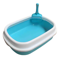 Thumbnail for Pado Cat Litter Tray Normal With Scoop 41x31x12cm - Blue