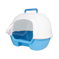 Thumbnail for Pado Enclosed Cat Litter Box  50*41*39cm-Blue