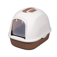 Thumbnail for Pado Hoodie Cat Litter Box 53*41*41cm-Coffee