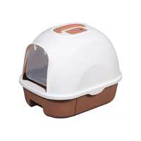 Thumbnail for Pado Oval Cat Litter Box  53*41*41cm-Brown
