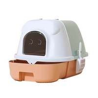 Thumbnail for Pado Meow Cat Litter Box 53*41*38cm-Green