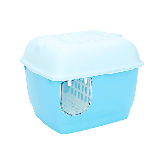 Pado Igloo Cat Litter Box 57.5*44*44cm-Blue