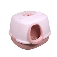 Thumbnail for Pado Corridor Cat Litter Box  57.5*56.4*40cm-Pink