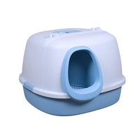 Thumbnail for Pado Corridor Cat Litter Box  57.5*56.4*40cm-Blue
