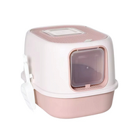 Thumbnail for Pado Open Top Cat Litter Box  40*39*52cm-Pink