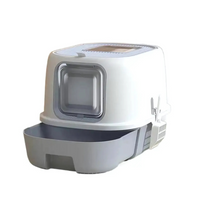 Thumbnail for Pado Jumbo Cat Litter Box 40*39*52cm-Grey