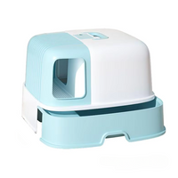Thumbnail for Pado Claws Cat Litter Box 57.6*52.8*38cm-Blue