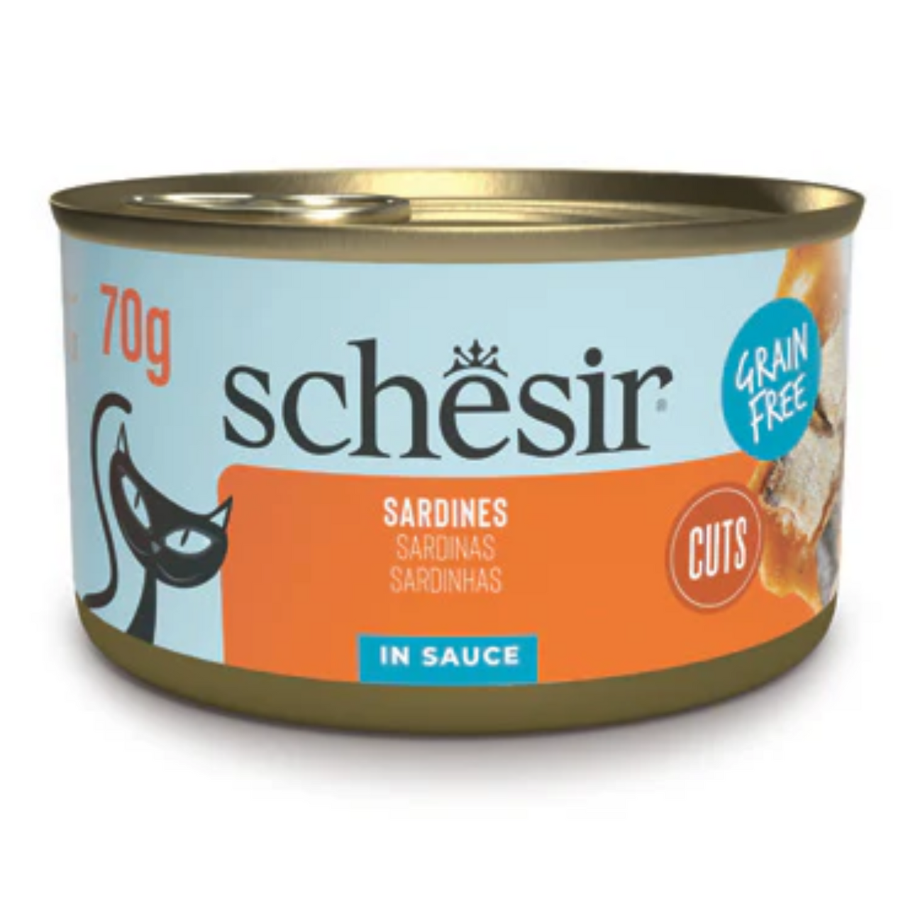 Schesir Grill Wholefood Cat Can Sardines 70g [Min Order:12pcs]