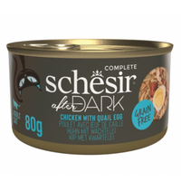 Thumbnail for Schesir After Dark Wholefood In Broth For Cat - Chicken With Quail Egg 80g (Min Order- 12 Cans)