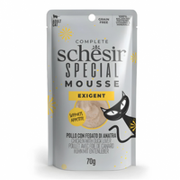 Thumbnail for Schesir Special Mousse (Exigent) For Cat - Chicken With Duck Liver 70g (Min Order- 12 Pouch)