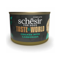 Schesir Taste The World Dog Wholefood - Chicken With Carbonara150g (Min Order- 8 Cans)