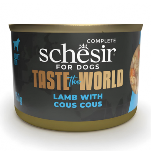 Schesir Taste The World Dog Wholefood - Lamb With Cous Cous 150g (Min Order- 8 Cans)