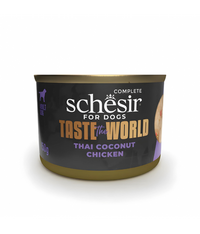 Thumbnail for Schesir Taste The World Dog Wholefood - Thai Coconut Chicken 150g (Min Order- 8 Cans)