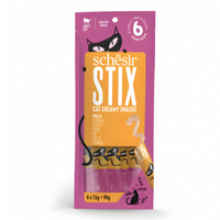 Thumbnail for Schesir Stix Treat For Cat In Cream - Chicken 6x15g