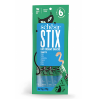 Schesir Stix Treat For Cat In Cream - Tuna 6x15g (Min Order- 12 Pack)