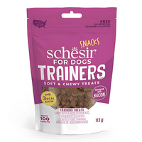 Thumbnail for Schesir Dog Snacks Trainers Soft & Chewy 113g - Bacon