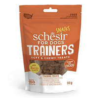 Thumbnail for Schesir Dog Snacks Trainers Soft & Chewy 113g - Chicken