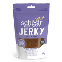 Thumbnail for Schesir Grain-Free Dog Snacks Jerky 145g - Duck with Apple