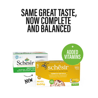 Thumbnail for Schesir Complete & Balanced Nutrition Wet Cat Food in Jelly Can[Multi pack]- Tuna With Chicken-(6X50g)