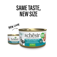 Thumbnail for Schesir Complements Cat Wet Food in Jelly Can- Tuna With Yellow Tail 70g [MOQ:12pcs]