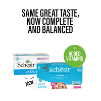 Thumbnail for Schesir Complete & Balanced Nutrition Wet Cat Food in Broth Can[Multi pack]- Tuna-(6X50g)