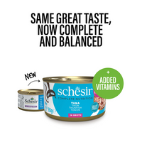 Thumbnail for Schesir Complete & Balanced Nutrition Wet Cat Food in Broth Can- Tuna 85g [MOQ:12pcs]