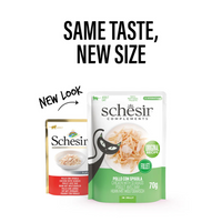 Thumbnail for Schesir Complements Cat Wet Food  in Jelly Pouch- Chicken With Seabass 70g [MOQ:12pcs]