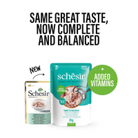 Thumbnail for Schesir Complete & Balanced Nutrition Wet Cat Food in Jelly Pouch- Tuna With Seabreem 85g [MOQ:12pcs]
