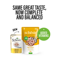 Thumbnail for Schesir Complete & Balanced Nutrition Wet Cat Food in Jelly Pouch- Tuna With Chicken 85g [MOQ:12pcs]