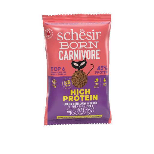 Schesir Born Carnivore-Chicken With Herring & Salmon 80g