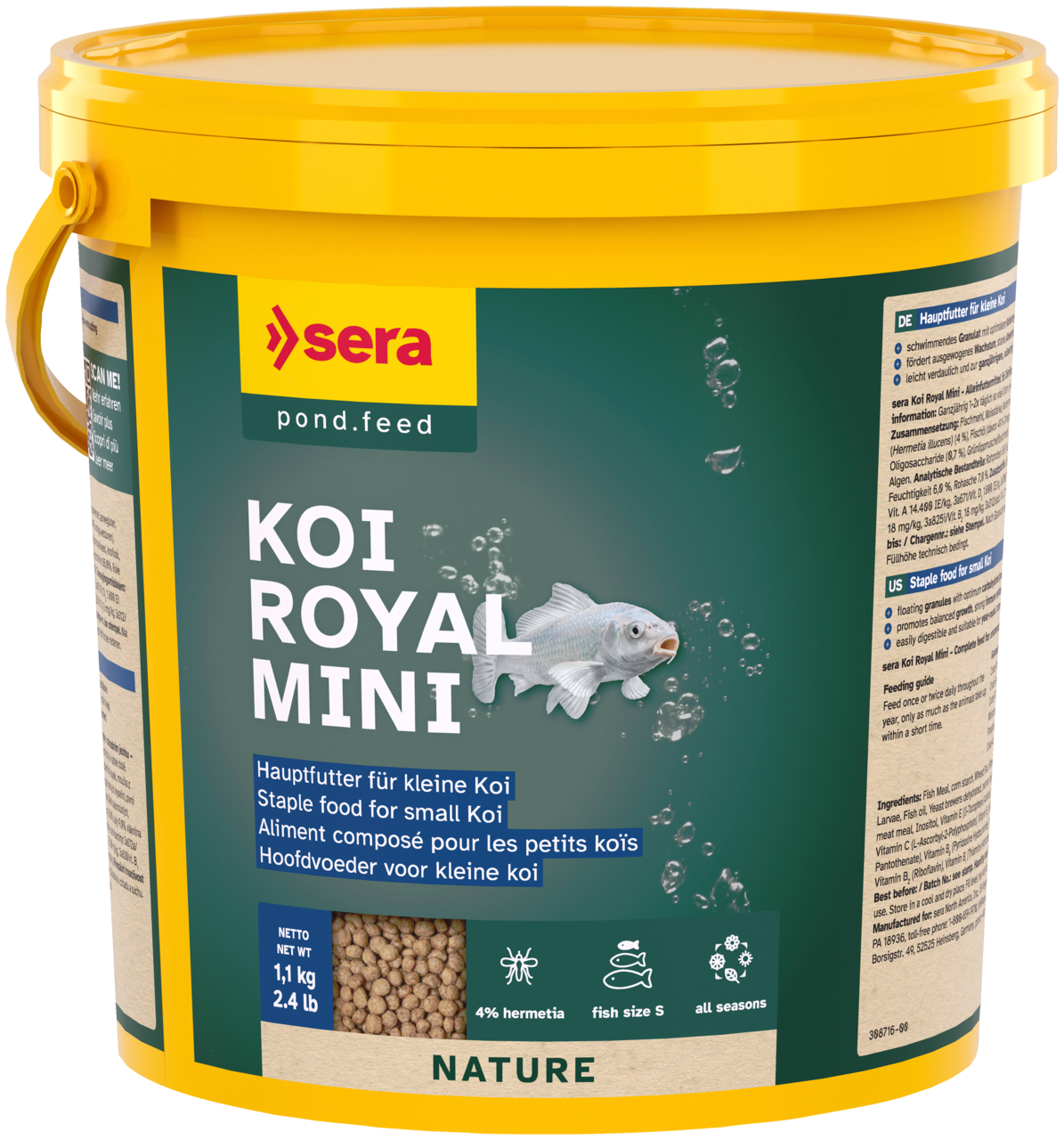 Sera Koi Royal Nature Mini[Volume - 3.8L]