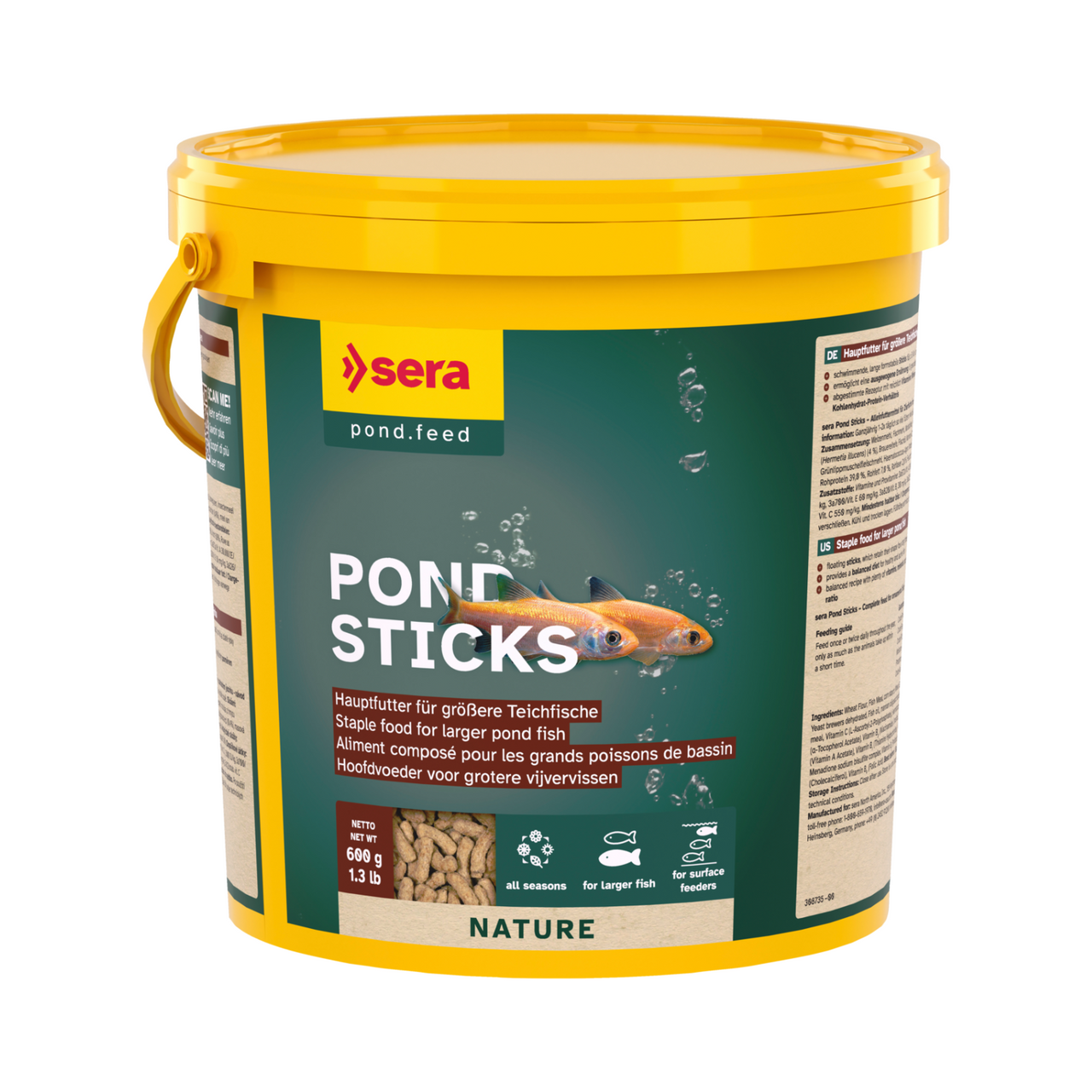 Sera Pond Granulate Nature[Volume - 3.8L]