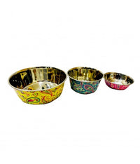 Thumbnail for Pado Antiskid Pet Bowl With Flower Finish[Diameter - 15cm]