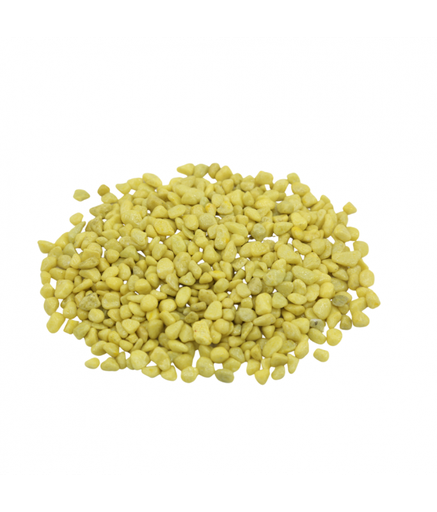 Natural Color Aquarium Colored Stone -Yellow, 5-8mm (10kg/Bag)