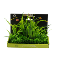 Yusee Aquarium Decorations - Artificial Plant YM-0201 [Height:15cm]