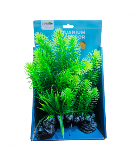 Yusee  Aquarium Decoration Plant - Artificial Plant - YS-19207 -20cm[Size - M]