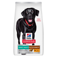 Hill’s Science Plan Perfect Weight & Active Mobility Large Breed Adult Dog Food with Chicken (12kg)