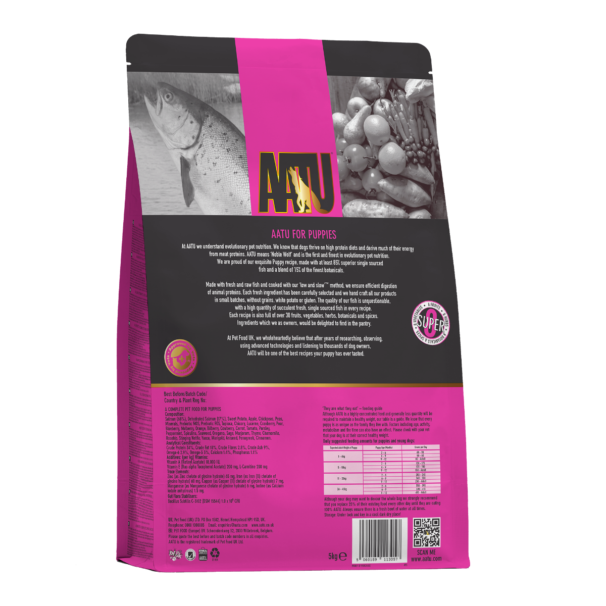 AATU For Puppies Salmon Dry Puppy Food - 5kg