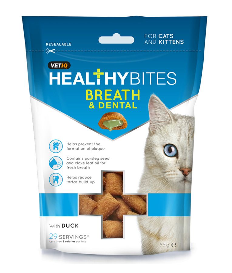 Healthy Bites Breath & Dental Cat & Kitten Treats 65g - 65G