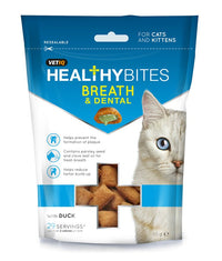 Thumbnail for Healthy Bites Breath & Dental Cat & Kitten Treats 65g - 65G