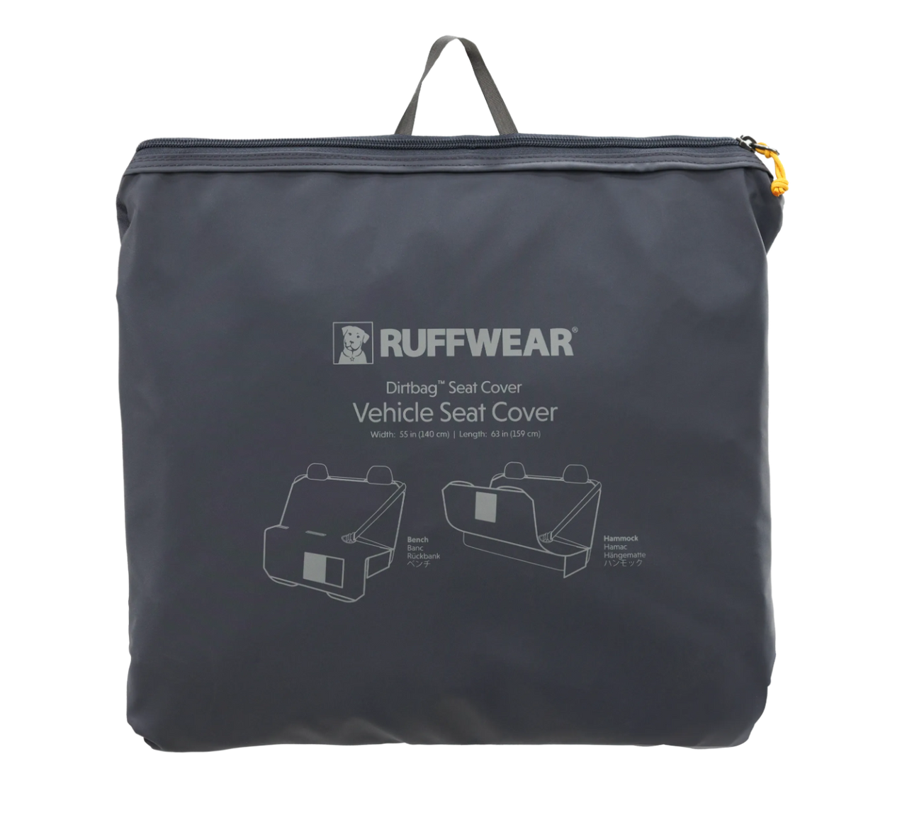 Ruffwear Dirt Bag Dog Car Seat Cover - Grey