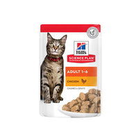 Thumbnail for Hill’s Science Plan Adult Wet Cat Food Chicken Pouches (12x85g)