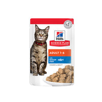 Thumbnail for Hill’s Science Plan Adult Wet Cat Food Ocean Fish Pouches (12x85g)