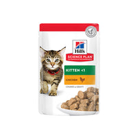 Thumbnail for Hill’s Science Plan Tender Chunks In Gravy Kitten Chicken Wet Pouches (12x85g)