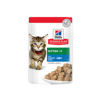 Thumbnail for BUY 1 GET 1 FREE Hill’s Science Plan Tender Chunks In Gravy Kitten With Ocean Fish Pouches (12x85g) (Summer Hydration Offer)